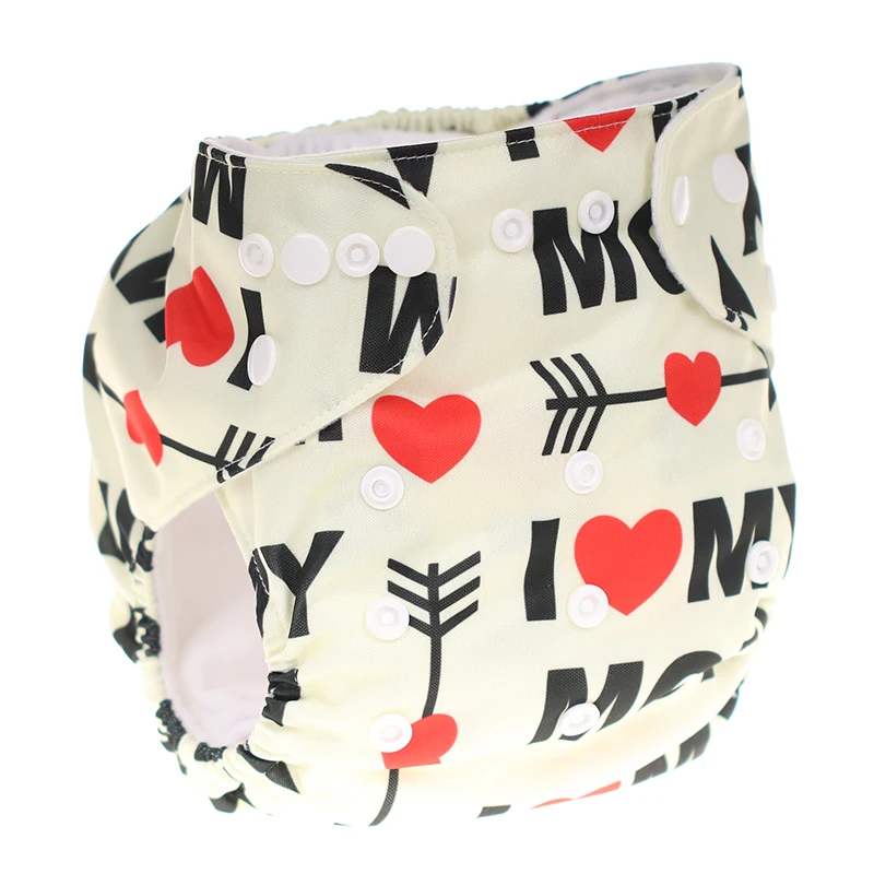 

[CHOOEC]2019 New One Size Baby Washable Reusable Pocket Cloth Diapers Double Breasted Digital Integrated Flower Pattern pant