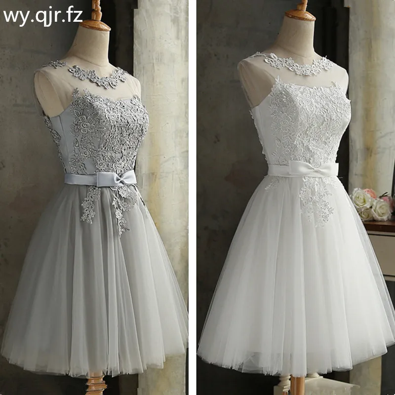 short grey dress for wedding