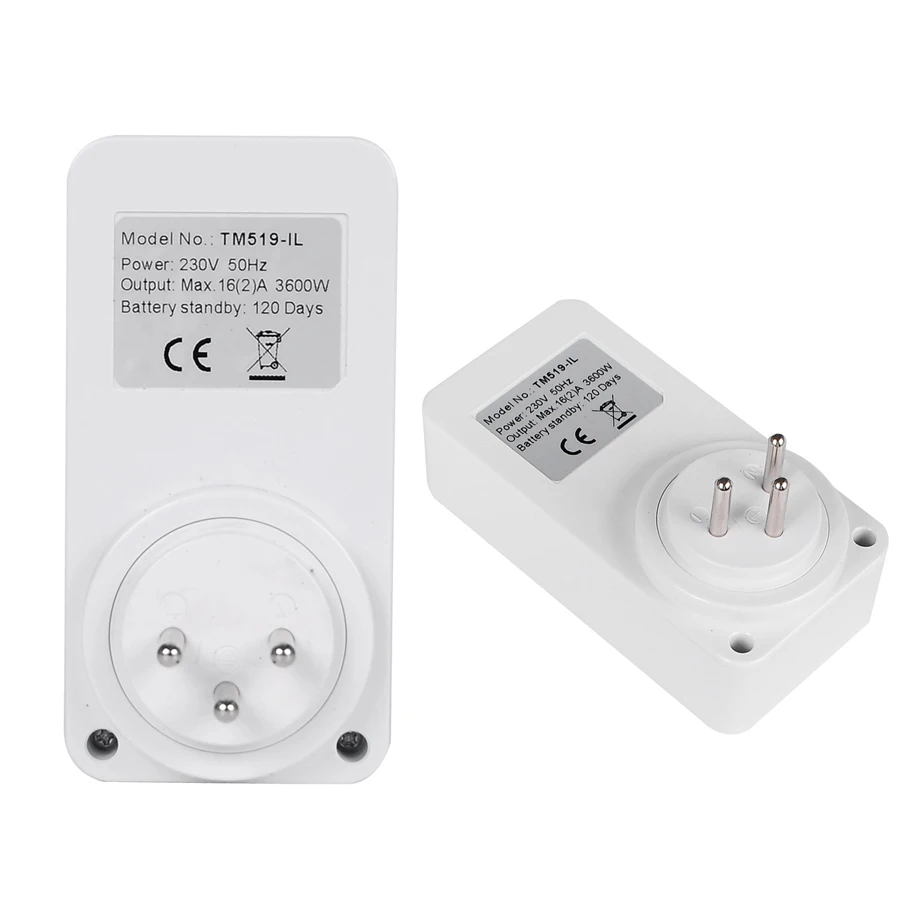TM519 BR EU UK US IL IT 220V 110V Time plug Timer AC Plug Power Socket Switch Outlet Clock Programmable Plug|Таймеры| |