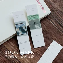 30 шт./упак. время учебы бумажная Закладка с картинками закладки с животными рекламный подарок канцелярские принадлежности двойное Примечание сообщение