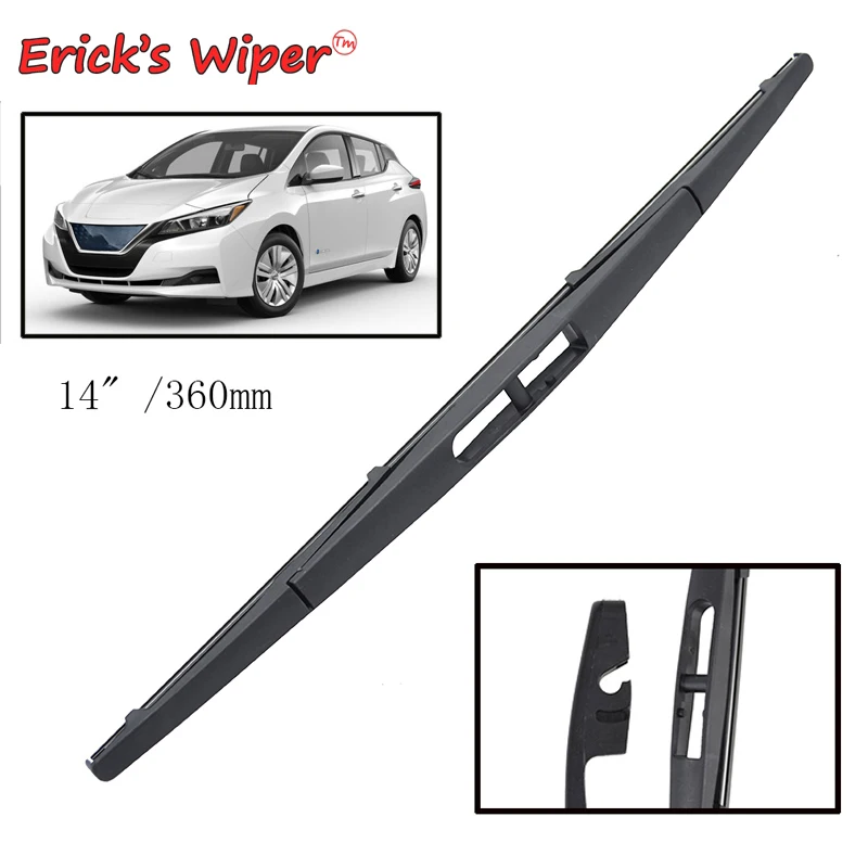 

Erick's Wiper 14" Rear Wiper Blade For Nissan Leaf MK2 2017 2018 2019 2020 Windshield Windscreen Rear Window