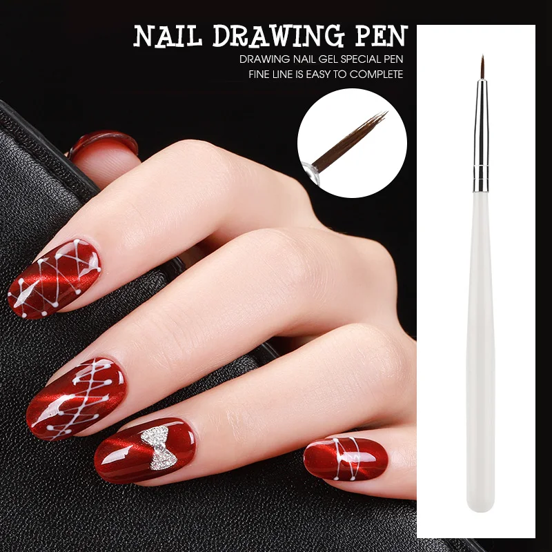 

Saviland Wire Drawing Painting Pen Nail Gel Varnish Tools Profession DIY Manicure Pen Spider Creative Nail Art Design