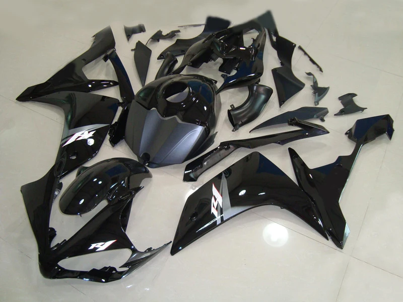 

Injection mold Fairing Kit for YAMAHA YZFR1 07 08 YZF R1 2007 2008 YZF1000 ABS gloss black Fairings set+7gifts YS11