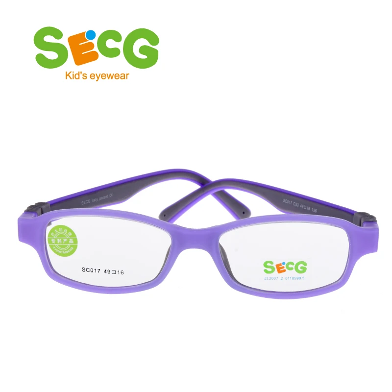 

SECG Ultralight Soft Frame Optical Myopia Children Frame Solid Detachable Diopter Kids Frame Silicone Strap Lunettes Eyeglasses