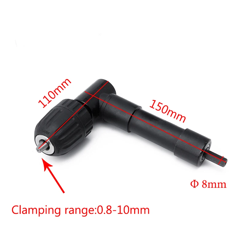 3/8" Right Angle 90 Degree Cordless Drill Attachment With Keyless Chuck New 3/8" Right Angle 90 Degree Cordless Drill Attachment With Keyless Chuck New