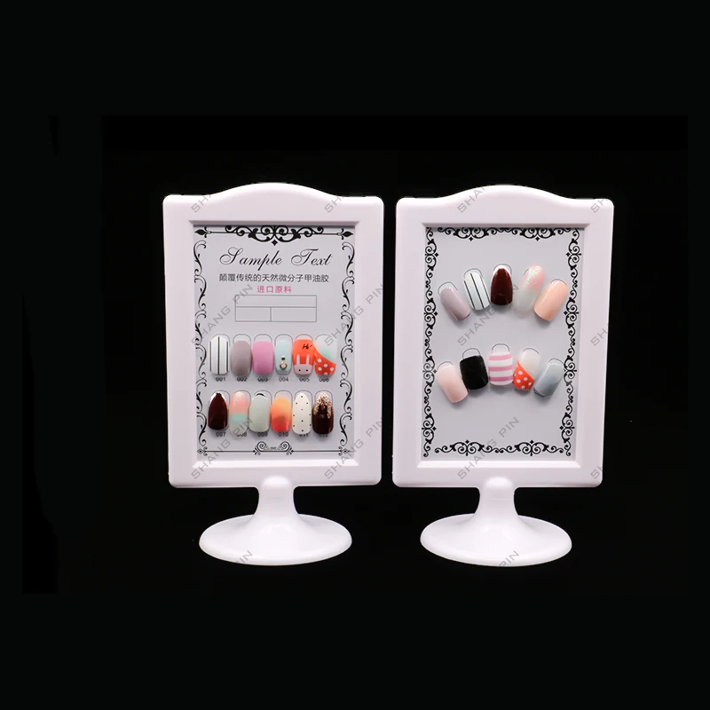 DIY Nail Display Holder Nail Art Showing Stand Black/White 12/24 colors