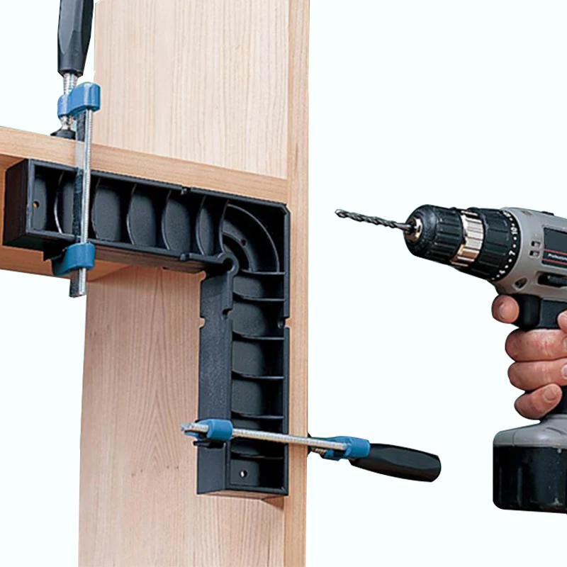 

2 Pcs Woodworking Right Angle Positioning Block Auxiliary Positioner Corner Clamping Tools HTQ99