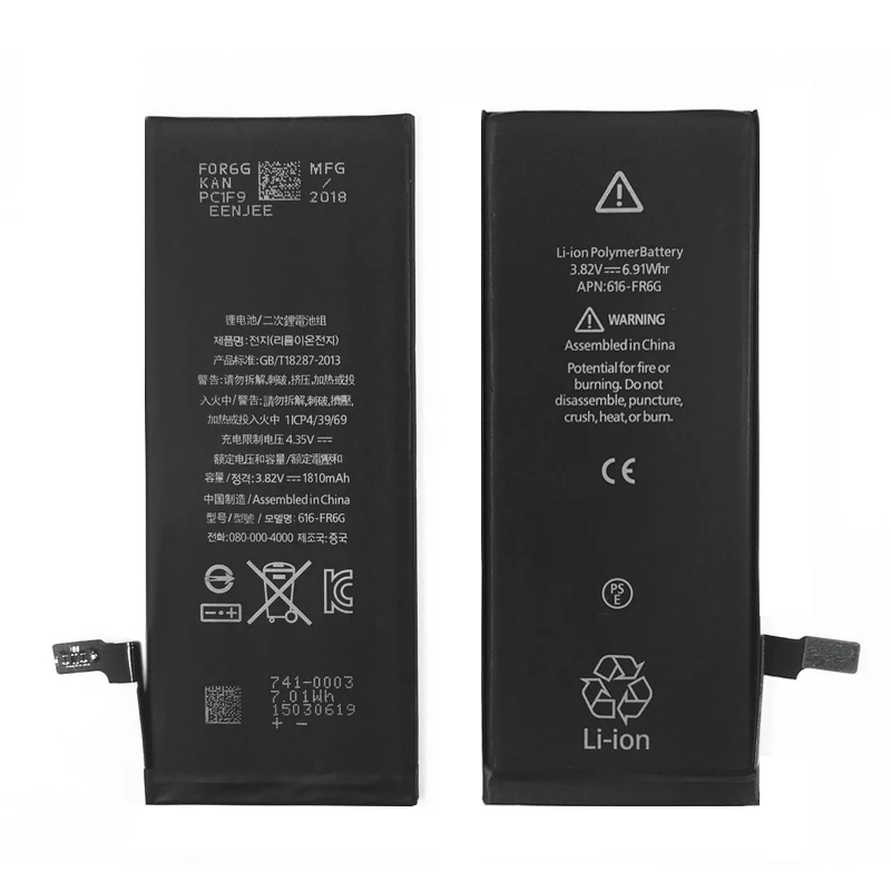 

Lithium ion Battery Msds For IPhone 6 6G Replacement Li-ion Battery 4.7 inch 3.82 v china manufacturer OEM