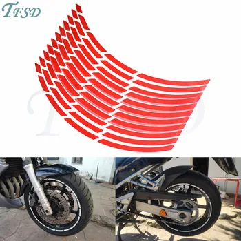 

Car motorcycle Tire Rim Stickers 17"-19" Reflective Wheel Tyre Sticker Decors For Suzuki M109R/Hayabusa/BURGMAN 650 Executive