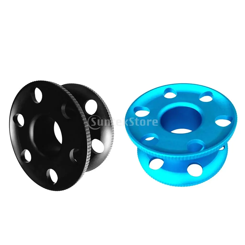 2Pcs Scuba Dive Compact Finger Spool Guide Line Reels Cave Wreck Diving Snorkeling Water Sports Equipment 