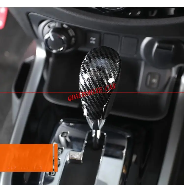 

QDAEROHIVE car Gear shift knob Covers Internal Decorations Cover Car Stickers for Nissan Navara NP300 D23 2017-2019 TERRA 17-19
