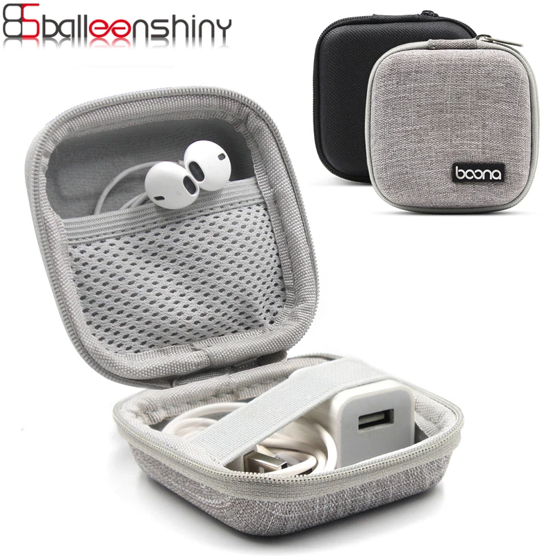 

BalleenShiny Earphone Digital Storage Box Phone Data Cable Charger Sorting Bag U disk U Shield Organizer Mini Protection Bag