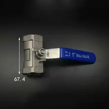 304 редуктор из нержавеющей стали Порты и разъёмы 1 шаровой клапан из двух частей DN25 " BSP для воды, газа, масла 16 бар 0-80 C