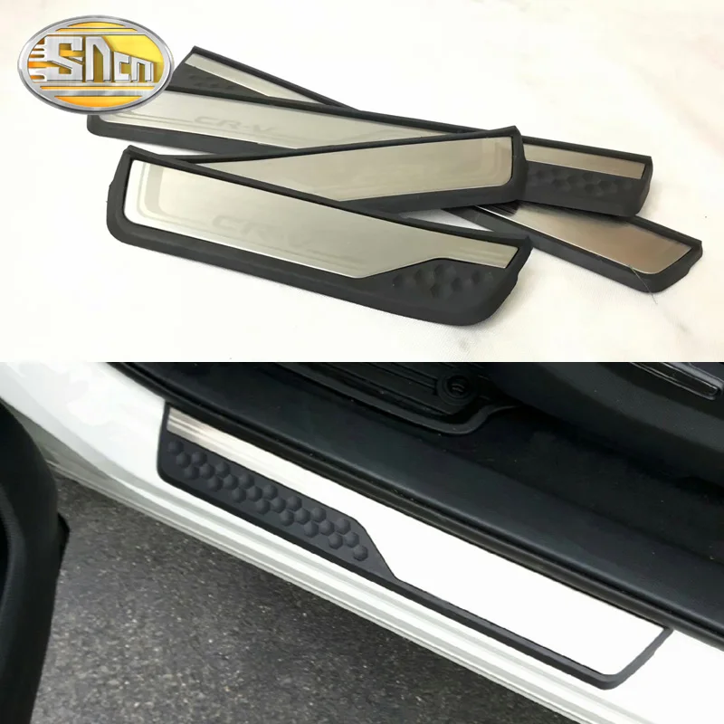 

4PCS High-quality Stainless Steel Welcome Pedal Car Scuff Plate Pedal Trim Threshold Door Sill For Honda CR-V CRV 2017 2018 2019