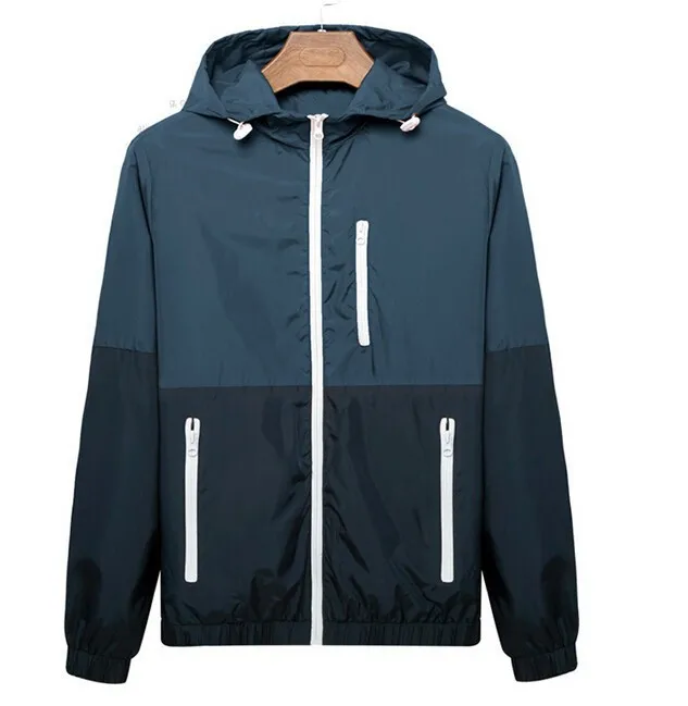 

Men's Summer Thin Jackets 2019 New Spring Summer Windbreaker Jacket Men Outdoors Sportswear Slim Fit Men Clothing