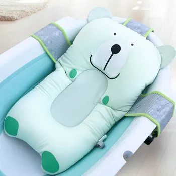 

Baby Cartoon Shower Bathmat Adjustable Pad Portable Air Cushion Bed Chair Shelf Non-Slip Bathtub Mat Safety Support Pillow Seat