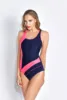 Traje de baño deportivo para mujer, Trikini de entrenamiento atlético, bañador de una pieza, Monokini de carreras, de talla grande, S-5XL ► Foto 3/6