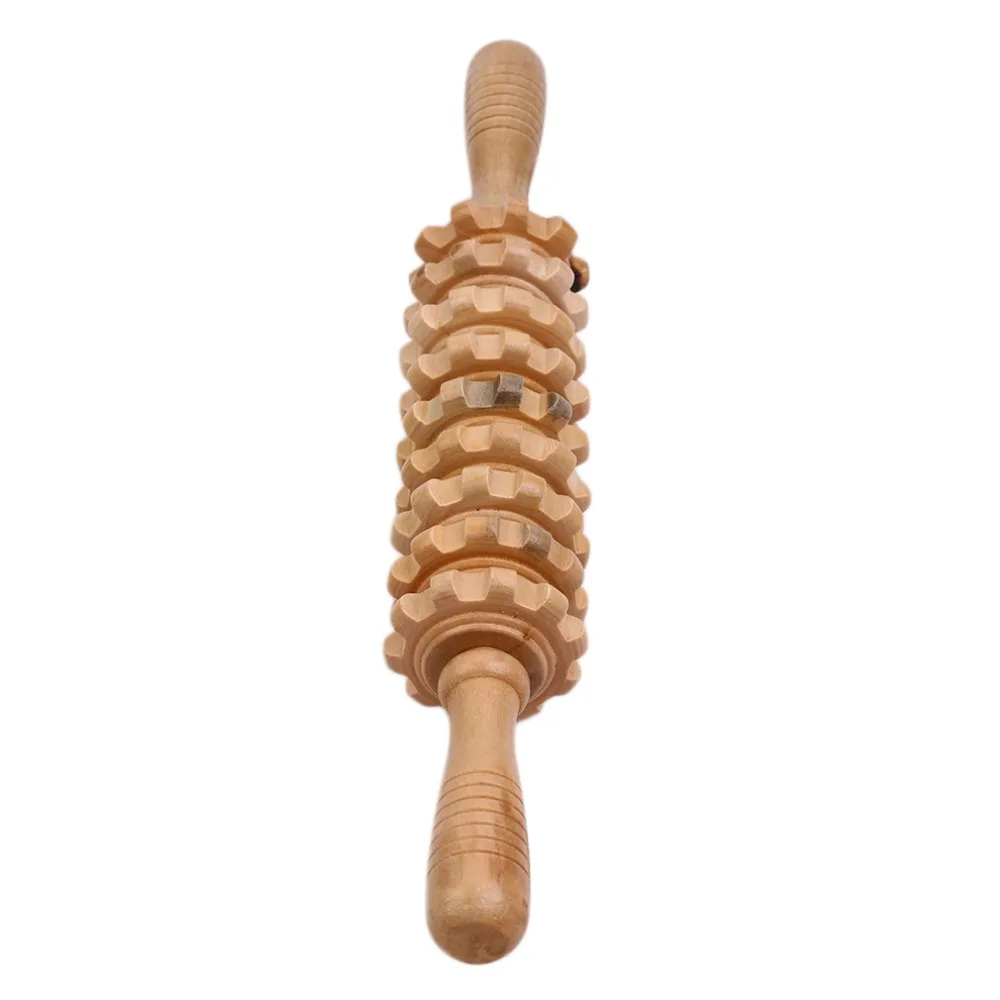 Multifunctional Wooden Massage Roller Abdominal Massage Roller Handheld
