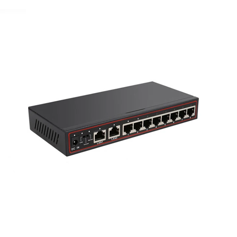 Сетевой коммутатор Spoe 250 м 10 портов сетевой POE Power Over Ethernet для IP камеры 100 Мбит/с