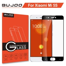 BUJOO 2.5D, черный, полное покрытие, защита экрана, закаленное стекло для Xiaomi mi 5S Xio mi 5S, 0,3 мм, 9 H, защитная пленка