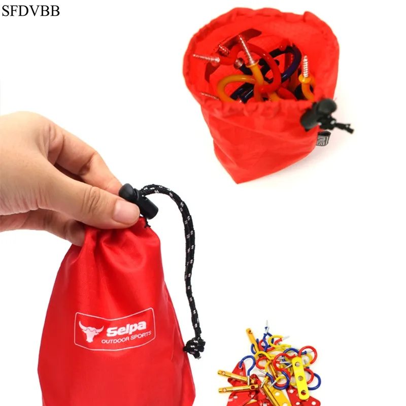 SFDVBB Waterproof Nylon Drawstring Storage Bag Outdoor Shopping Travel Sport Bags