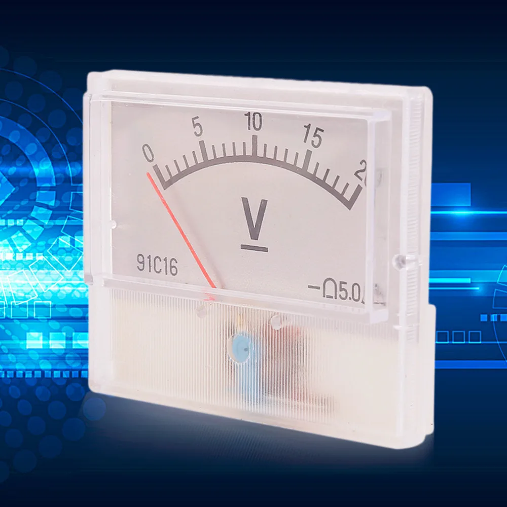 Professional DC 0 20V Analog Volt Voltage Panel Meter Voltmeter Gauge