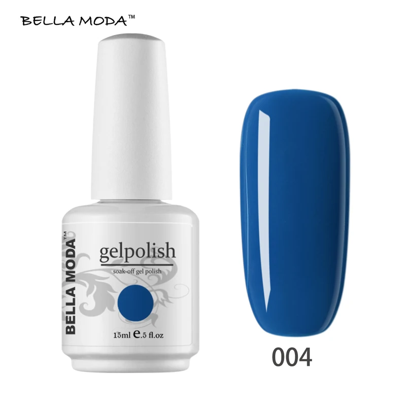 004 Белла MODA 15 мл УФ гель-лак Nail Art Маникюр Soak Off Гель лак для ногтей Top ногтей - Цвет: 004