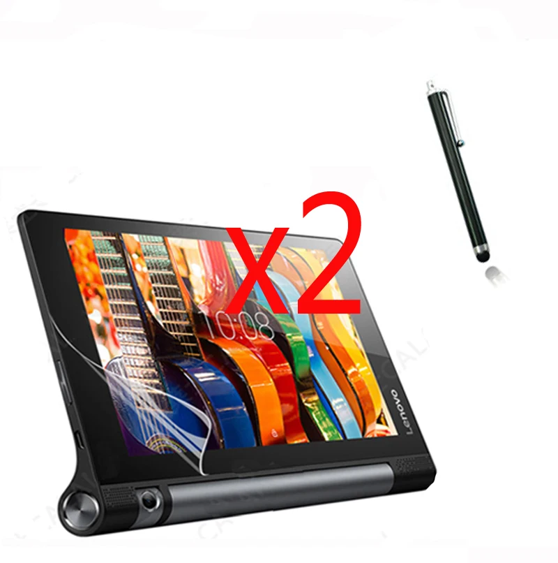 

2x films + 2x cloth +1x Stylus, LCD Clear Screen Protector Transparent Film Guards For Lenovo Yoga Tablet 3 YT3-850F 850M 850L
