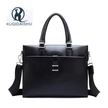 

2017 KUQIDAISHU Fashion PU Leather Men Shoulder Bag Messenger Bag Commercial Male Handbag Men'S Casual Bag Briefcase Laptop