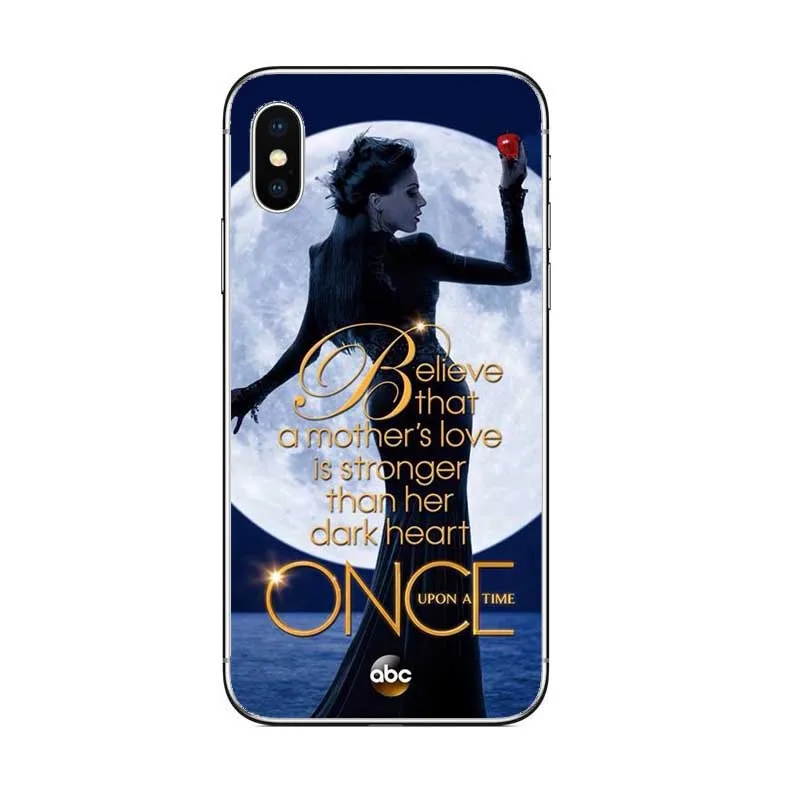 Чехол для телефона с надписью BELIEVE MOTHER'S LOVE ONCE UPON A TIME, чехол для телефона для iPhone 11, 11 PRO MAX 5, 6, 7, 8X7 plus, жесткая пластиковая оболочка злой королевы