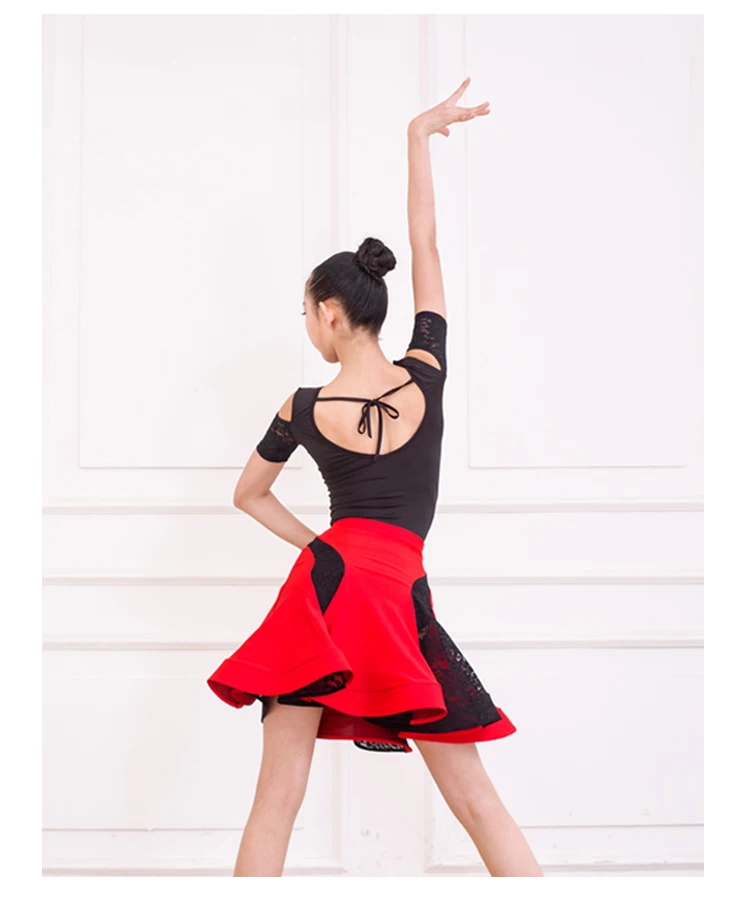 Модное платье для латинских танцев для девочек, ча Сальса Танго, Самба, тренировка, бальный костюм для танцев, Румба, детские платья DC2376