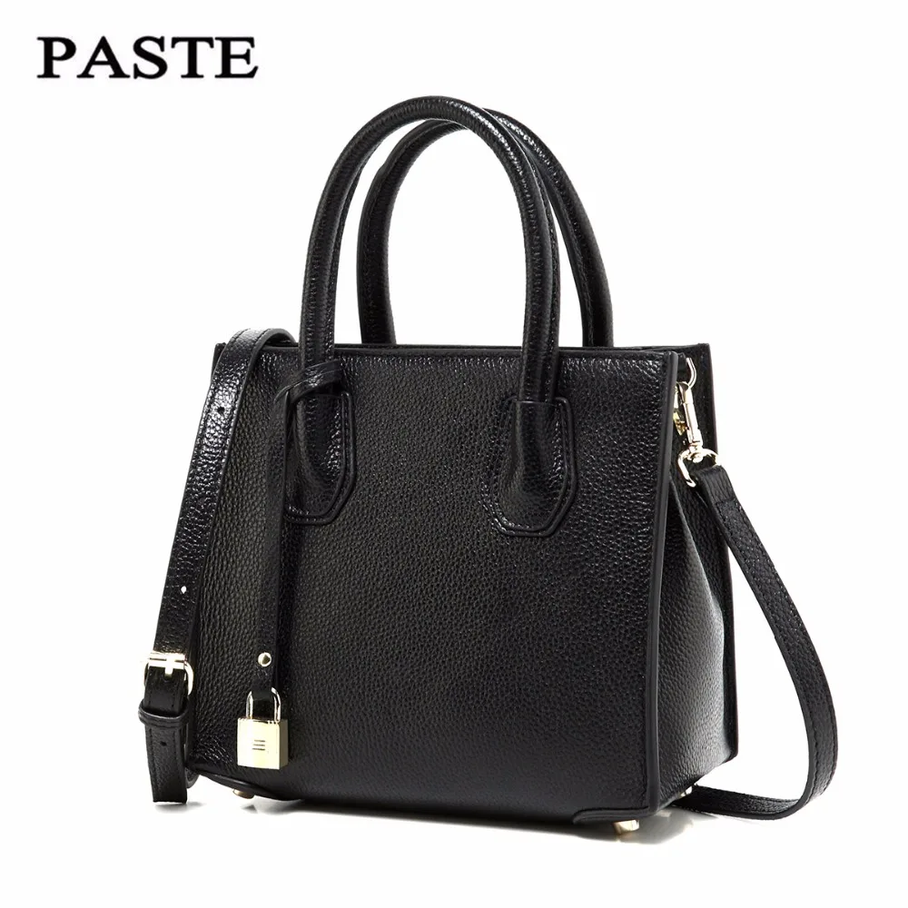 

PASTE Female First layer cowhid Totes Women Shoulder bag Leather Messenger Bags fashion Satchel bag Handbags Crossbody bags