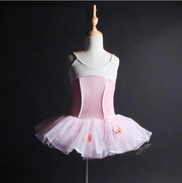 Pink-Sleeveless-Ballet-Dress-Kids-Tutu-Dance-Costume-Girls-Ballet-Clothes-Adults-Ballerina-Gymnastics-Leotard-Children