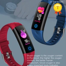Монитор сердечного ритма крови Давление умный Браслет весь шрифт язык ips Экран сообщение push Смарт Группа красочные Экран группа