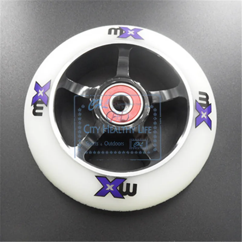 110mm 100mm Scooter Wheels Aluminium Alloy Steel Wheel Hub High
