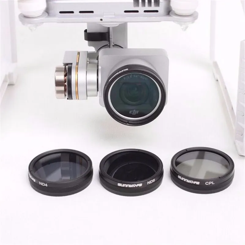 DJI Phantom 3 4 Accessories ND4 / ND8 / MCUV / CPL HD Lens Filter For Phantom 4 Phantom 3 Professional And Advanced And Standard Cam