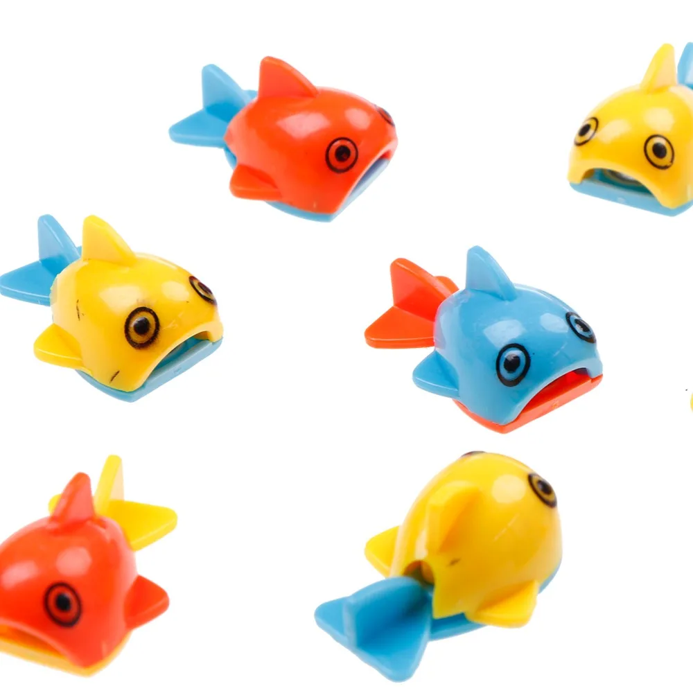 10 шт./компл. красочные Магнитная игрушка для рыбалки стержень модель чистая забавные детские игрушки для купания