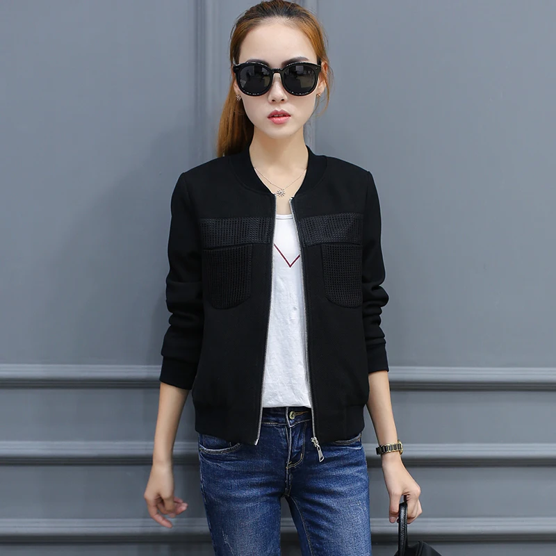 amazing  Bomber Jacket Women Flowers Zipper Up Retro Coat Spring 2020 Summer Long Sleeve Basic Plus Size Sho