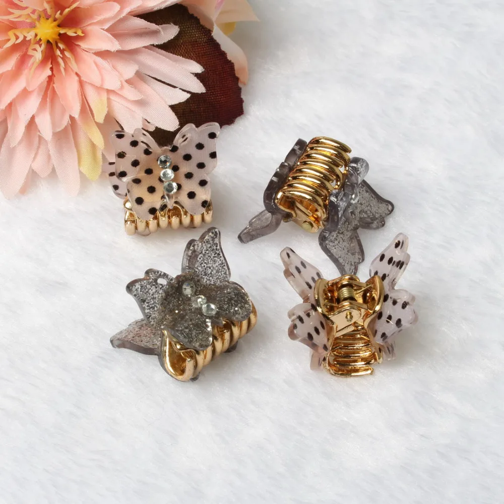 Детский пластиковый мини зажим для волос 2 см|hair clip clamp|small plastic hair clipsfashion accessories |