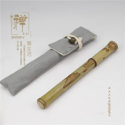 Высококачественная ручка-герой из натурального бамбука с бабочкой, Бамбуковая ручка-авторучка - Цвет: Butterfly Bamboo