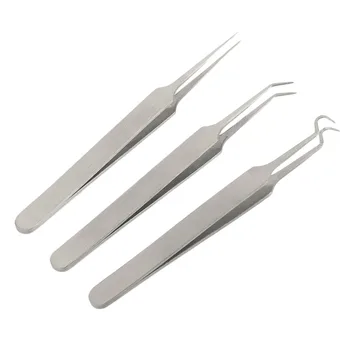 

3 pcs/set Acne Needle Tweezers Blackhead Pimples Removal Gib Head Face Skin Care Tools Comedone Acne Extractor