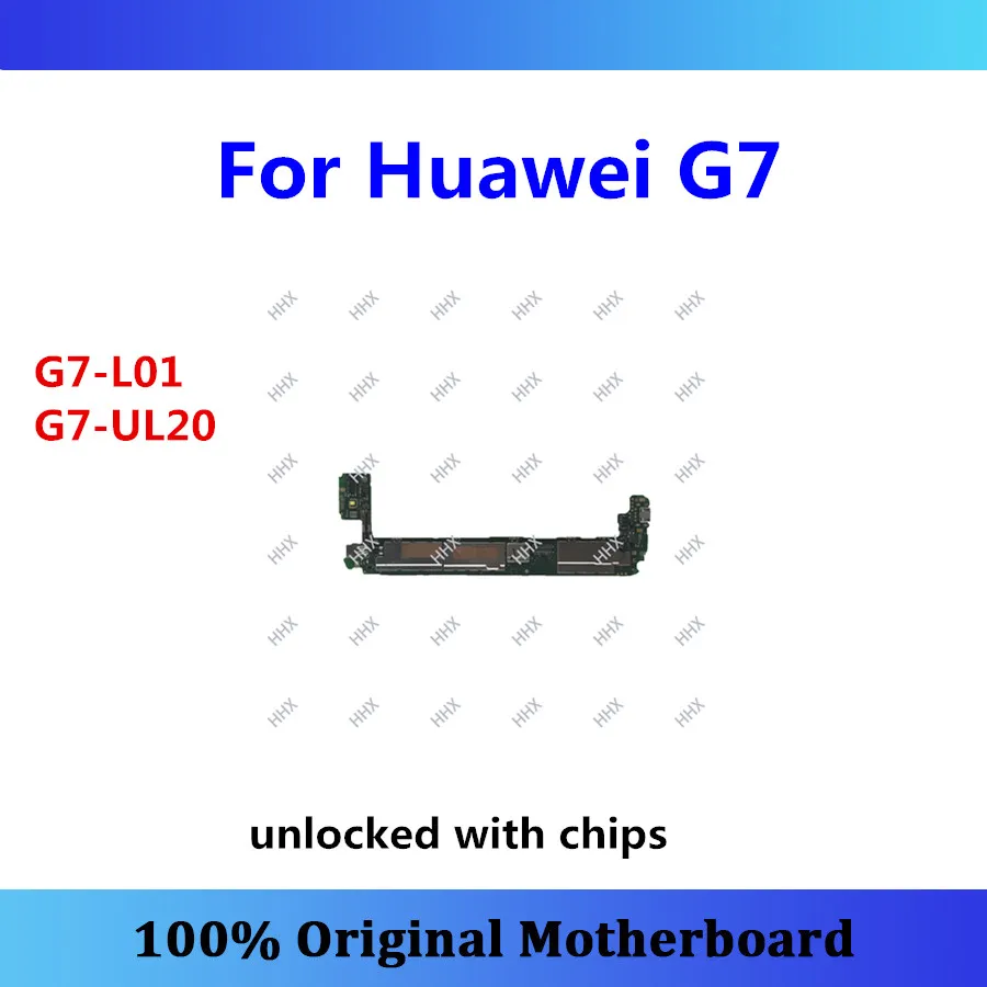 

Well-tested Original logic board for Huawei G7 motherboard G7-L01 G7-UL20 unlocked with chips mainboard Android OS G7 fee tested