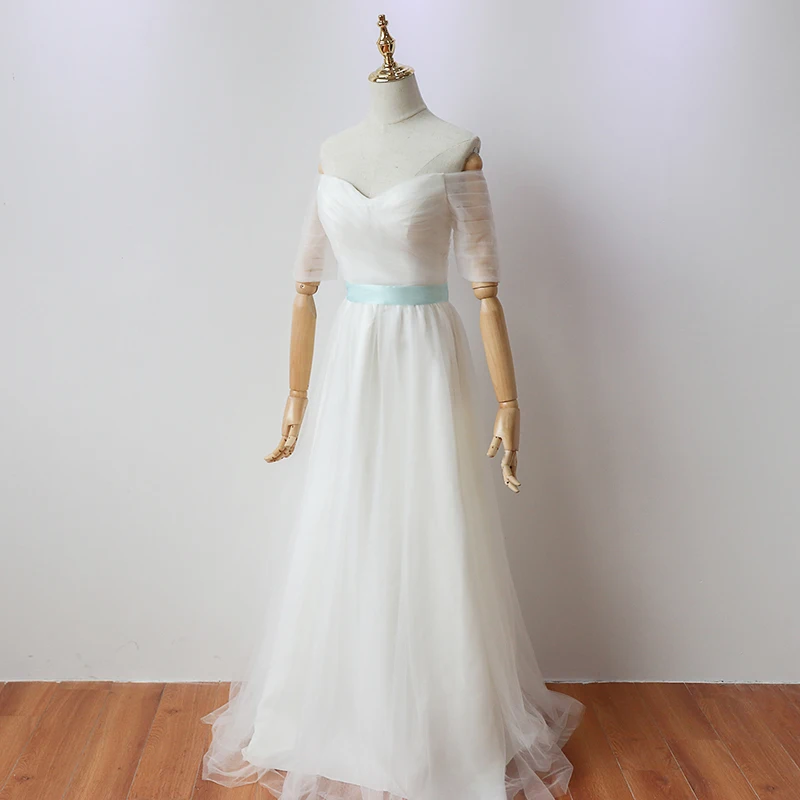 Белые вечерние платья с длинным рукавом, элегантное женское платье для свадебной вечеринки, платье подружки невесты длиной до пола на спине