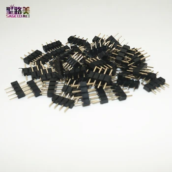 

1000 pcs/pack 1K 4 pin Male Plug Connector for SMD 5050 3528 Female RGB LED Strip Lamp Connector No Welding Solderless Plugs