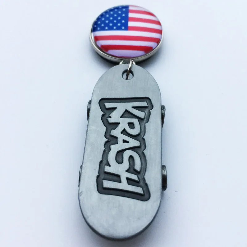 Крутой флаг США 3D магнит на холодильник металлический магнит на холодильник наклейка сувенир для путешествий кухонные аксессуары для украшения дома