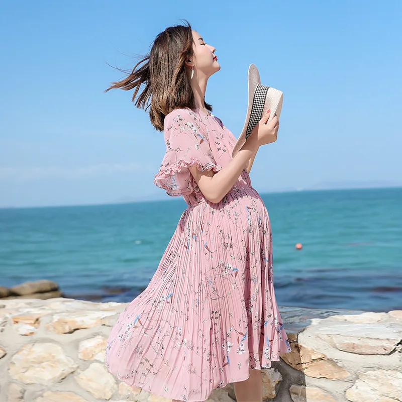 

maternity dresses pregnancy clothes for pregnant women summer dresses maternity clothing beach chiffon floral dress