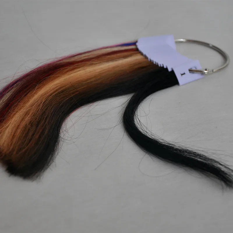 100% Real Remy Human Hair Color Ring for Hair Human Chart 31 Colors Available Swatches Testing Color Samples