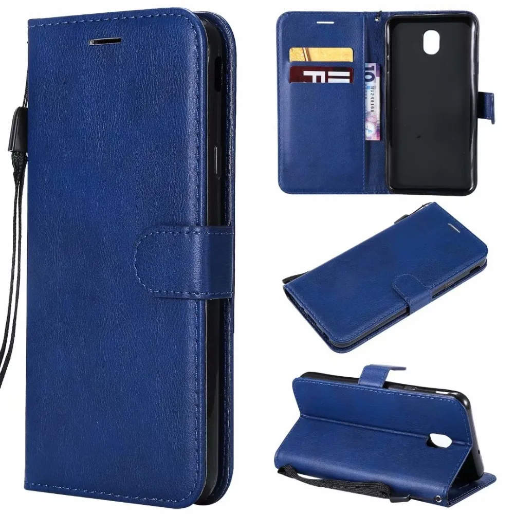 Wallet Case For Samsung Galaxy J7 2018 US Version Flip back Cover Pure
