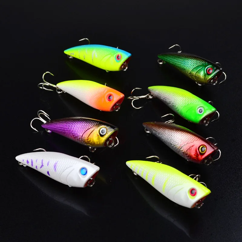 

1pcs 6.7cm 7.5g Popper Fishing Lure isca artificial fishing bait Crankbait Wobblers 6# high carbon steel hook Fishing Lures