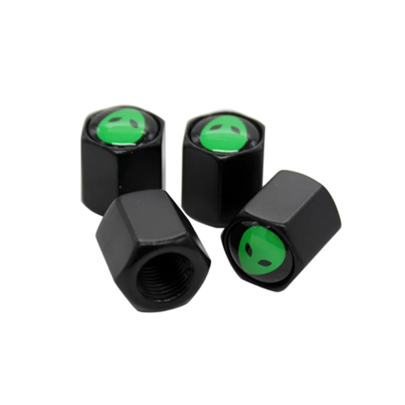 

4pcs/lot Black Car Wheel Tire Valve Cap Car Styling Auto Tyre Dust Cap ET Logo for Audi Bmw Vw